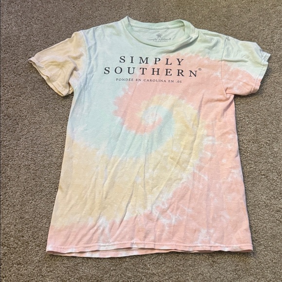 Simply Southern Pastel Swirl Tee - Picture 1 of 3